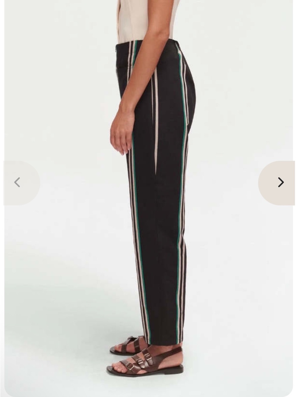 Rachel Comey Barrie Trouser - Black Stripe - Picture 2 of 7